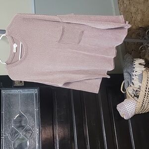 #10 NWOT Les Amis Brown Ribbed Shirt Women Size S, M, L